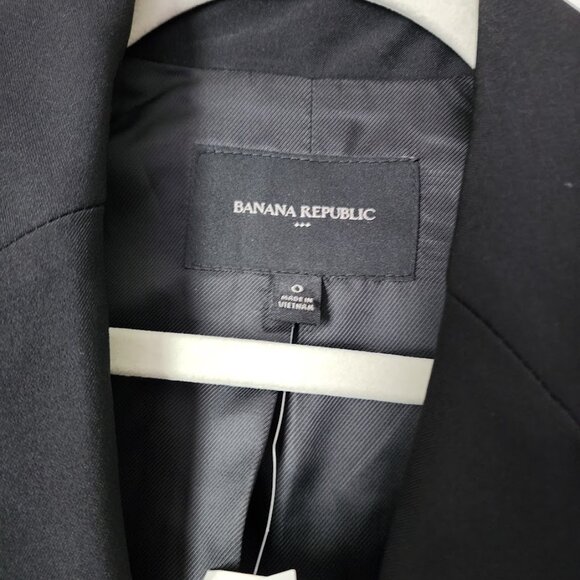 BANANA REPUBLIC Sculpted Suiting Vest in black NEW WITH TAGS size 0 - Picture 7 of 9